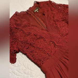 Lulus dress, size Medium, burgundy